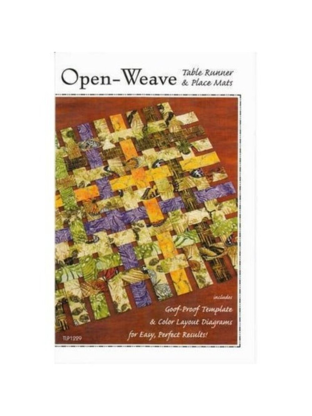 Open-Weave Table Runner Placemats Pattern Instructions Template Layout Diagrams